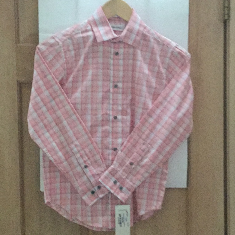 Calvin Klein Dress Shirt boys size 10 NWT